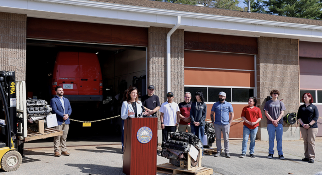 New Hampshire donates used engines to school tech programs