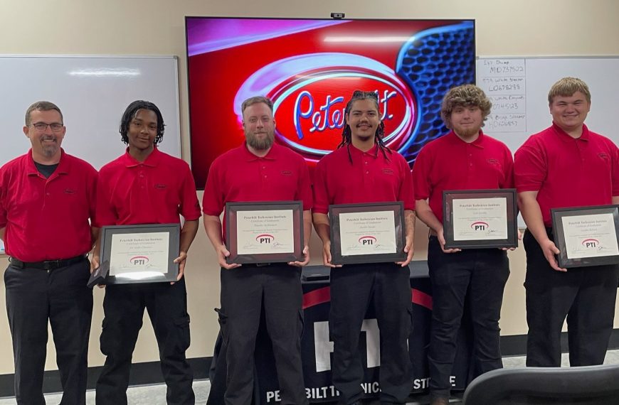 Peterbilt Technician Institute's first graduating class