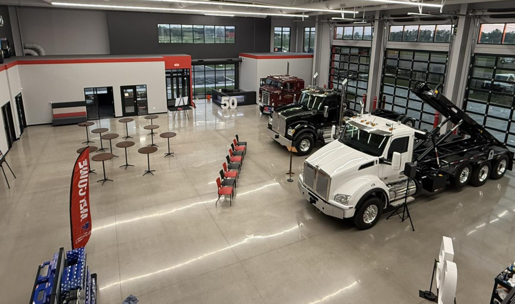 Interior of new Whiteford Kenworth in Rossford, Ohio