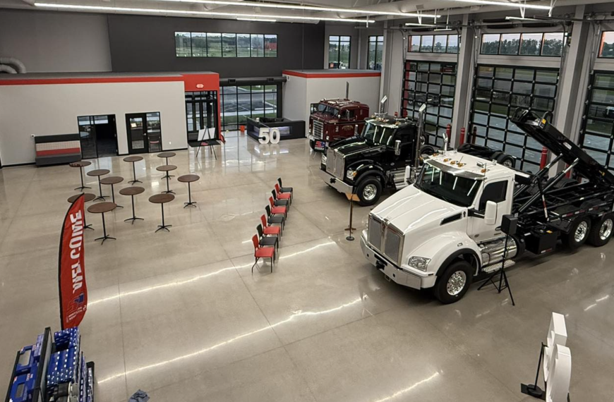 Interior of new Whiteford Kenworth in Rossford, Ohio